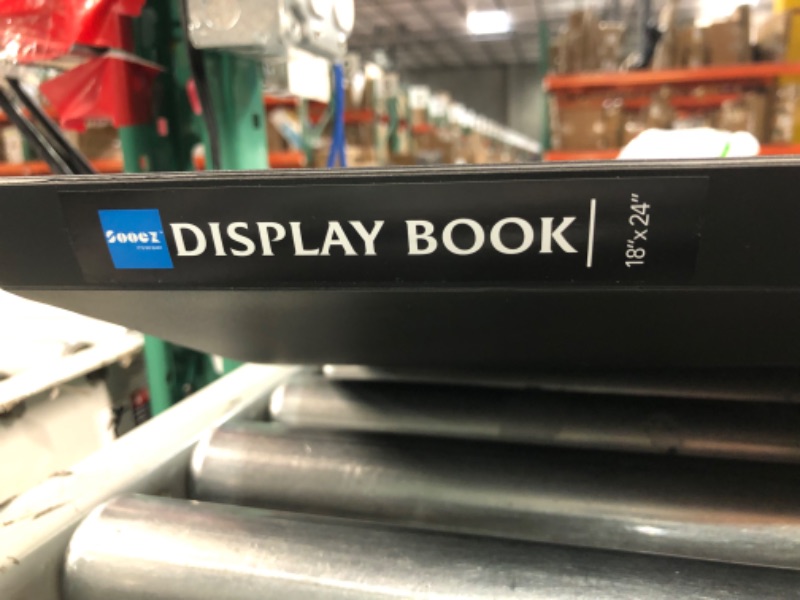 Photo 3 of Sooez Heavy Duty Binder with Plastic Sleeves 18"x24", Portfolio Folder with 30 Clear Sheet Protectors, Display 60 Pages