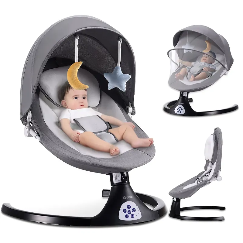 Photo 1 of Baby Swing for Infants, Portable Swing with 5 Speed, Remote Control Rocker Adjustable Seat for Newborn & up