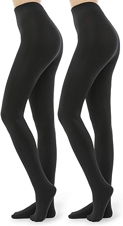 Photo 1 of G&Y 2 Pairs Fleece Lined Tights for Women (SIZE Small/Med)