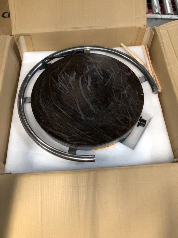 Photo 2 of **READ NOTES BELOW**WantJoin Commercial Electric Crepe Maker 16“ 110V, Commercial Non Stick Electric Crepe Machine, 403 Stainless Steel Cooking Base 1700W