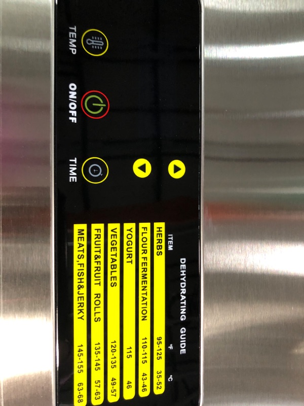 Photo 3 of **MISSING ALL TRAYS***
Cercker Food-Dehydrator Machine  500W Dehydrator 