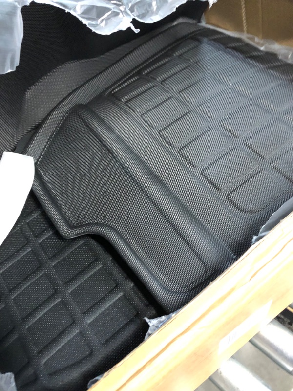 Photo 4 of Tesla Model 3 Floor Mats Tesla Model 3 All Weather Floor mats 2023 2022 2021 Tesla Model 3 Accessories Anti-Slip Waterproof Floor Liners Cargo Rear Trunk Mat Interior Accessories