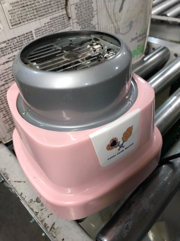 Photo 1 of [READ NOTES] Cotton Candy Machine for Kids, Electric Cotton Candy Maker with Large Food Grade Splash-Proof Plate, Kids Favorite, for Home Birthday Family Party Gift, Includes 20 Bamboo Sticks & Sugar Scoop(Pink) Cotton Candy Machine-Pink