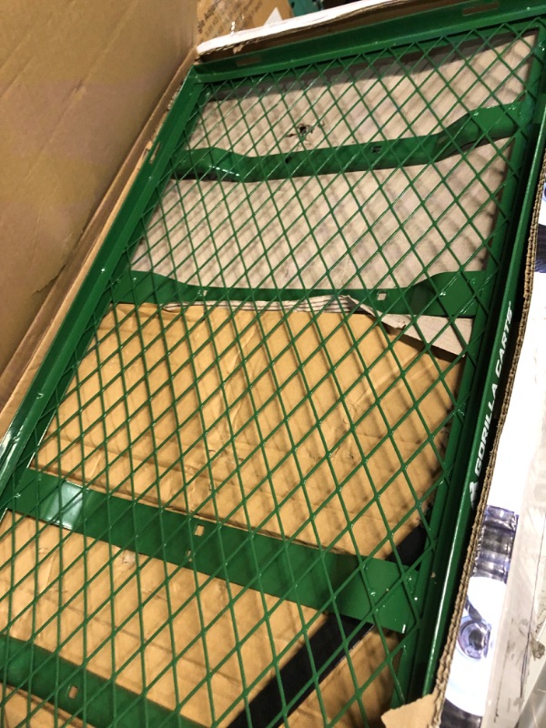 Photo 2 of [READ NOTES, SOLD FOR PARTS NON-REFUNDABLE] Gorilla Carts Steel Garden Cart with Removable Sides, Green, 400 lb