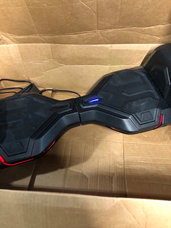 Photo 3 of [READ NOTES]**MINOR DAMAGE**
Gyroor Warrior 8.5 inch All Terrain Off Road Hoverboard with Bluetooth Speakers and LED Lights, UL2272 Certified Self Balancing Scooter 1-black