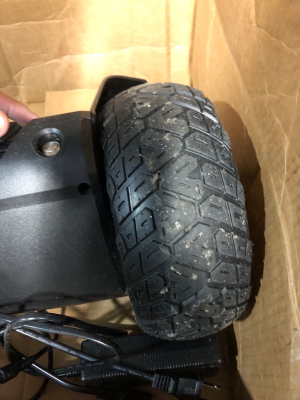 Photo 4 of [READ NOTES]**MINOR DAMAGE**
Gyroor Warrior 8.5 inch All Terrain Off Road Hoverboard with Bluetooth Speakers and LED Lights, UL2272 Certified Self Balancing Scooter 1-black