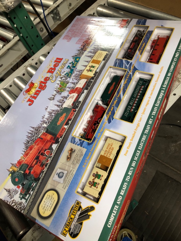 Photo 2 of Bachmann Trains - Jingle Bell Express Ready To Run Electric Train Set - HO Scale