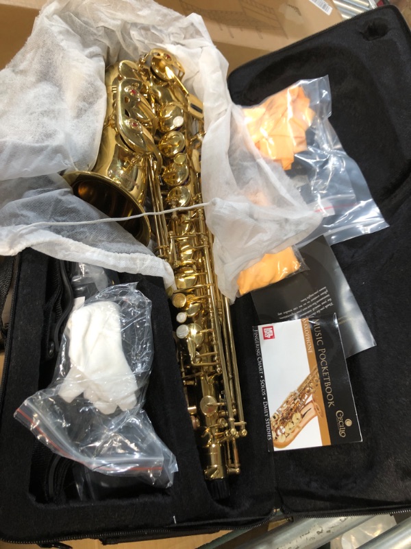 Photo 2 of ***USED - DAMAGED - MISSING PARTS - SEE COMMENTS***
Mendini By Cecilio Alto Saxophone - E Flat Saxophones w/Case, Mouthpiece, Stand, Reeds & Cloths