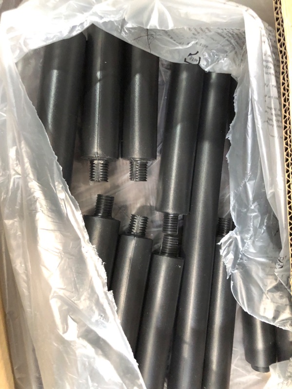 Photo 1 of ***USED LIKE NEW***Furinno Turn-N-Tube No Tools 3D 3-Tier Entertainment TV Stand up to 50 inch TV, Round Tubes, Dark Brown / Black Dark Brown/Black 3-Tier Round Tube