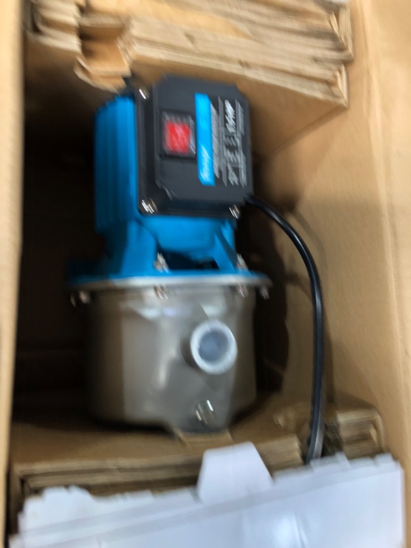 Photo 2 of ***USED***BOMGIE 1.5HP Water Pressure Booster Pump for Home with Smart Controller Automatic, 1200 GPH Self-Priming Shallow Well Jet Pump 110V, 164 FT Garden Sprinkler Water Transfer Pump Stainless Steel 1.5hp With Smart Controller