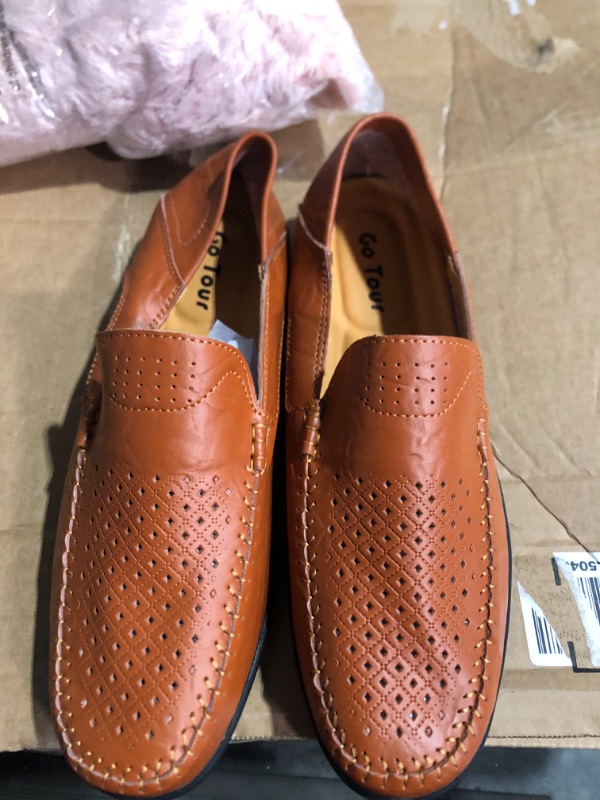 Photo 2 of Go Tour Men's Premium Genuine Leather Casual Slip on 