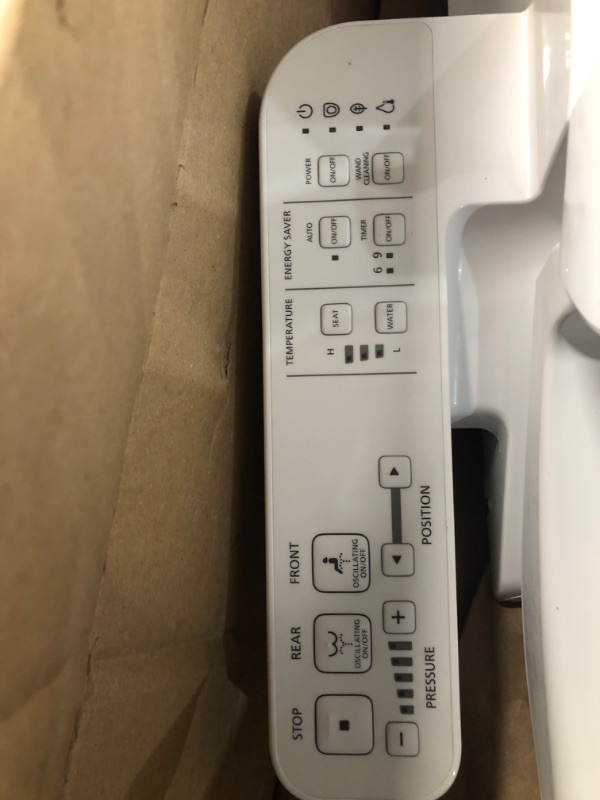 Photo 3 of ***USED - POSSIBLY MISSING PARTS - UNABLE TO TEST***
TOTO SW3084#01 WASHLET C5 Electronic Bidet Toilet Seat with PREMIST and EWATER+ Wand Cleaning, Elongated, Cotton White