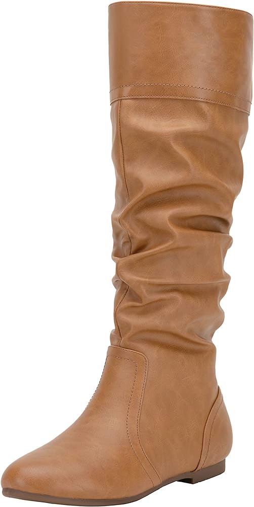 Photo 1 of Jeossy Women's 9601 Knee High Boots Tall Slouch Boots with Inside Zipper