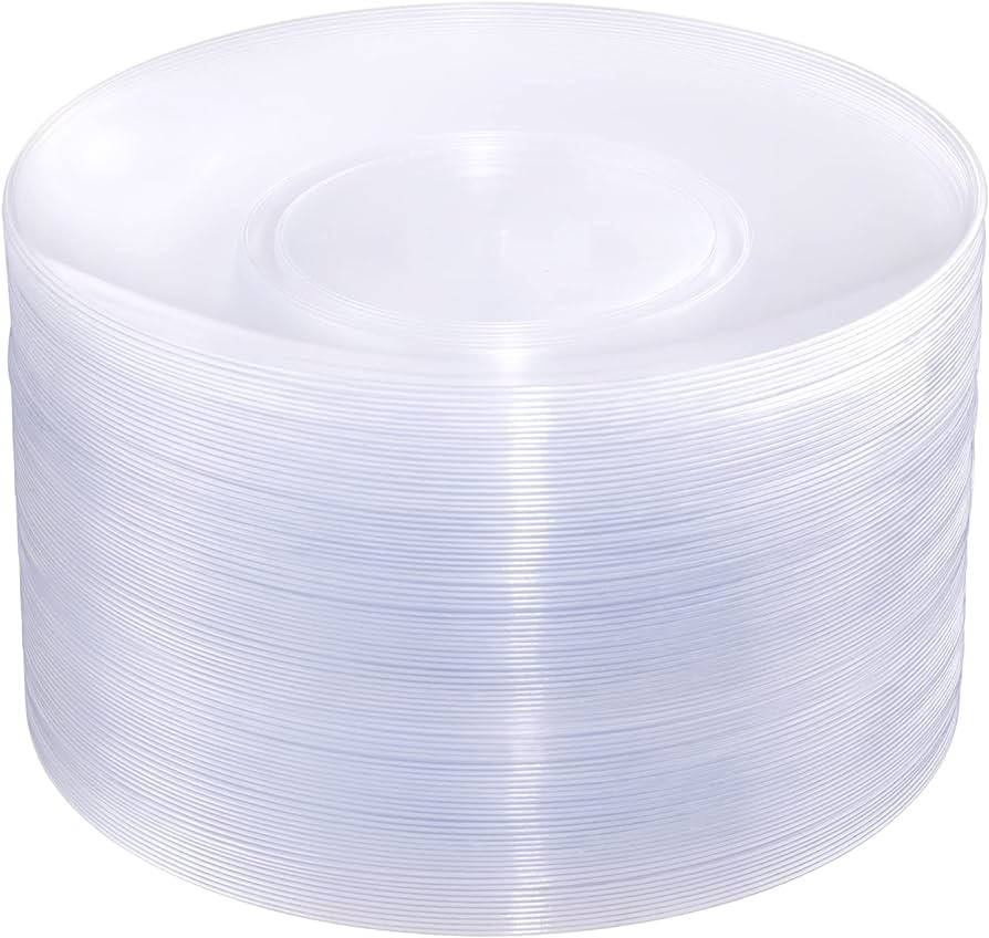 Photo 1 of **MISSING PLATES**
Hioasis 100pcs Clear Plastic Plates