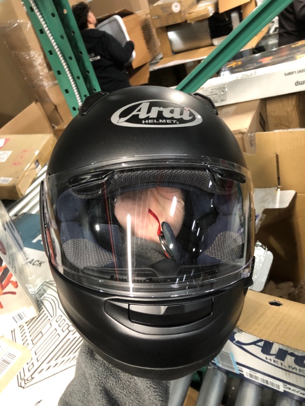 Photo 3 of Arai Signet-X Solid '20 Adult Street Motorcycle Helmet - Black Frost/Medium Medium Black Frost