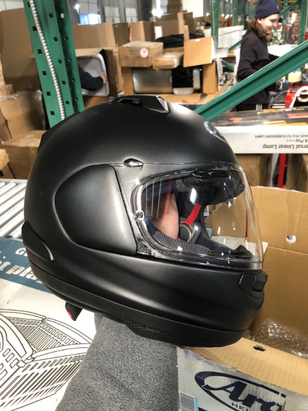 Photo 2 of Arai Signet-X Solid '20 Adult Street Motorcycle Helmet - Black Frost/Medium Medium Black Frost