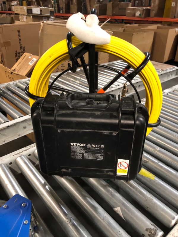 Photo 5 of **USED** VEVOR Sewer Camera with 512Hz Locator,300 ft/91.5 m, 9" Pipeline Inspection Camera w/DVR Function, IP68 Camera w/12 Adjustable LEDs, A 16 GB SD Card for Sewer Line, Home, Duct Drain Pipe Plumbing 9" with 512hz locator 300FT/91.5M Cable