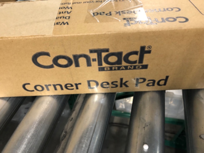 Photo 1 of Con-Tact Brand XL Corner Desk Pad | Waterproof Anti-Slip PU Leather | Large Corner Computer Workstation Protection | Mouse Pad Gaming Pad | 36" X 15.7" L Shape | Dual Sided (Black)