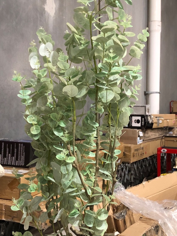 Photo 2 of * used * see all images * 
Artificial Eucalyptus Tree 6Ft Faux Eucalyptus Plant in Pot Fake Tree