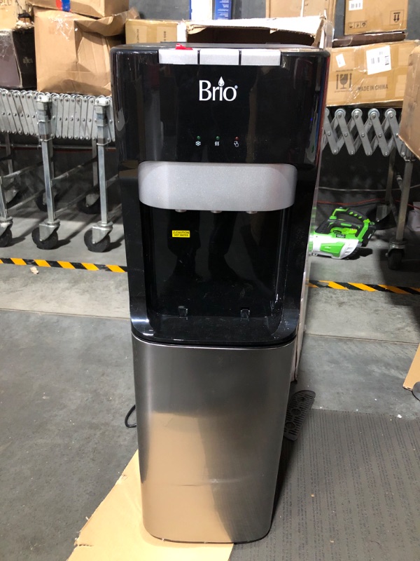 Photo 3 of * important * see clerk notes * 
Brio Bottom Loading Water Cooler Water Dispenser - Hot, Cold & Cool Water - UL/Energy Star Approved