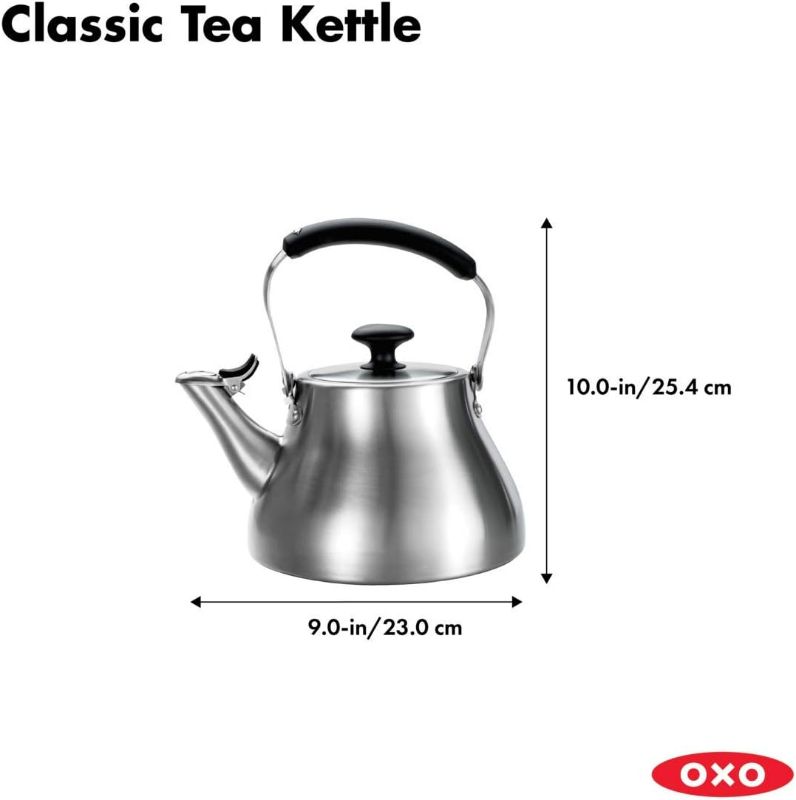 Photo 5 of (READ NOTES) OXO BREW Classic Tea Kettle - Brushed Stainless Steel