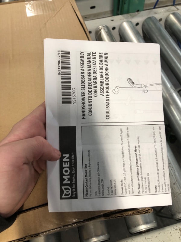 Photo 2 of **NON REFUNDABLE NO RETURNS SOLD AS IS**
**PARTS ONLY**Customer Reviews for MOEN 4-Spray 4 in. Eco-Performance Handheld Handshower with Slidebar in Brushed Nickel
