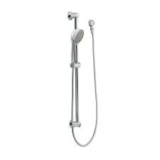 Photo 1 of **NON REFUNDABLE NO RETURNS SOLD AS IS**
**PARTS ONLY**Customer Reviews for MOEN 4-Spray 4 in. Eco-Performance Handheld Handshower with Slidebar in Brushed Nickel
