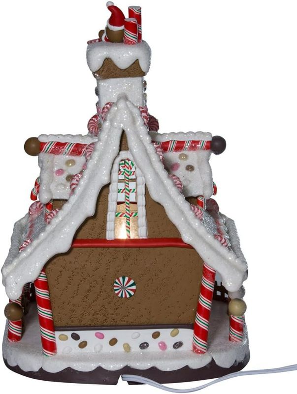 Photo 4 of (READ NOTES) Kurt Adler 12-Inch Lighted Christmas Gingerbread House