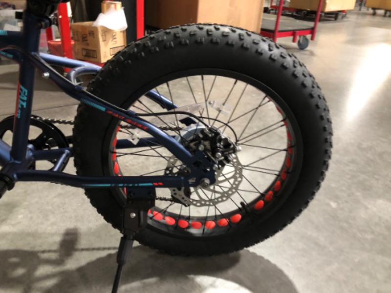 Photo 5 of ***USED - NO PACKAGING - SEE COMMENTS***
Hiland 20 Inch Kids Fat Tire Mountain Bike for Ages 5+, Shimano 7-Speed, Dual-Disc Brake, Blue