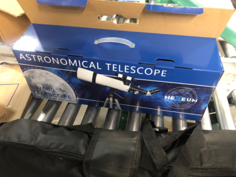 Photo 3 of Telescope 80mm Aperture 600mm - Astronomical Portable Refracting Telescope White