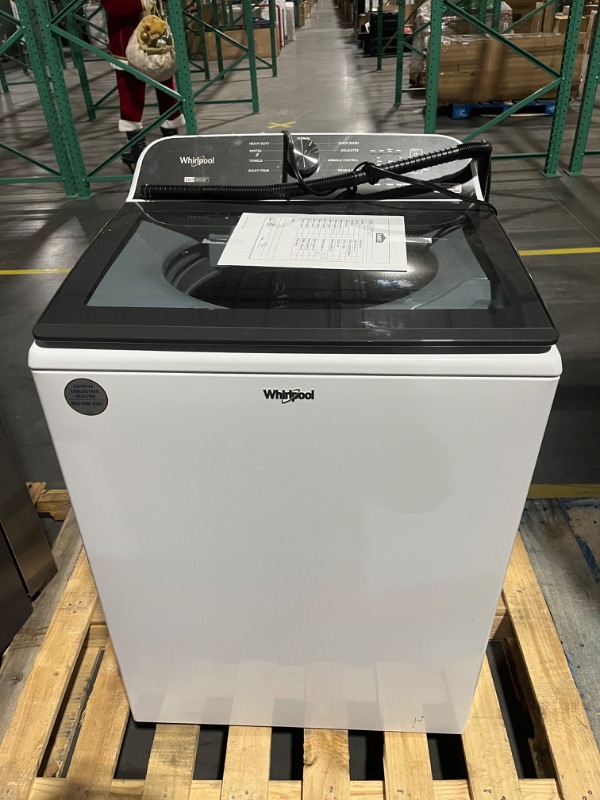 Photo 2 of Whirlpool 5.2-cu ft High Efficiency Impeller and Agitator Top-Load Washer (White)