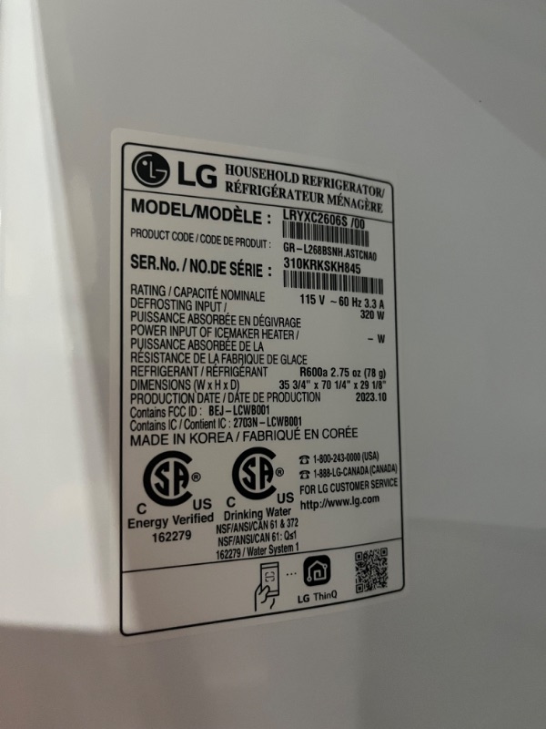 Photo 13 of LG Counter Depth MAX and 4 Types of Ice 25.5-cu ft Counter-depth Smart French Door 