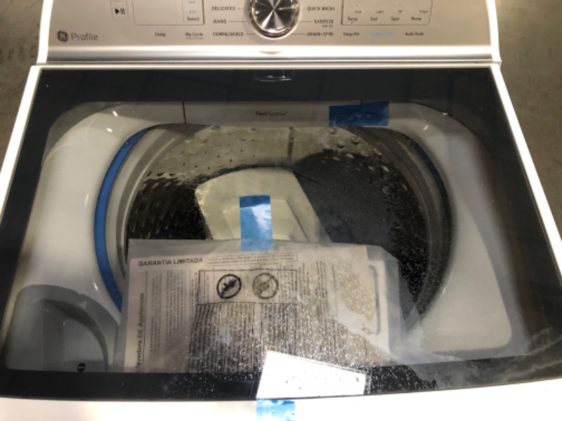 Photo 4 of GE Profile 5-cu ft High Efficiency Impeller Smart Top-Load Washer (White) ENERGY STAR