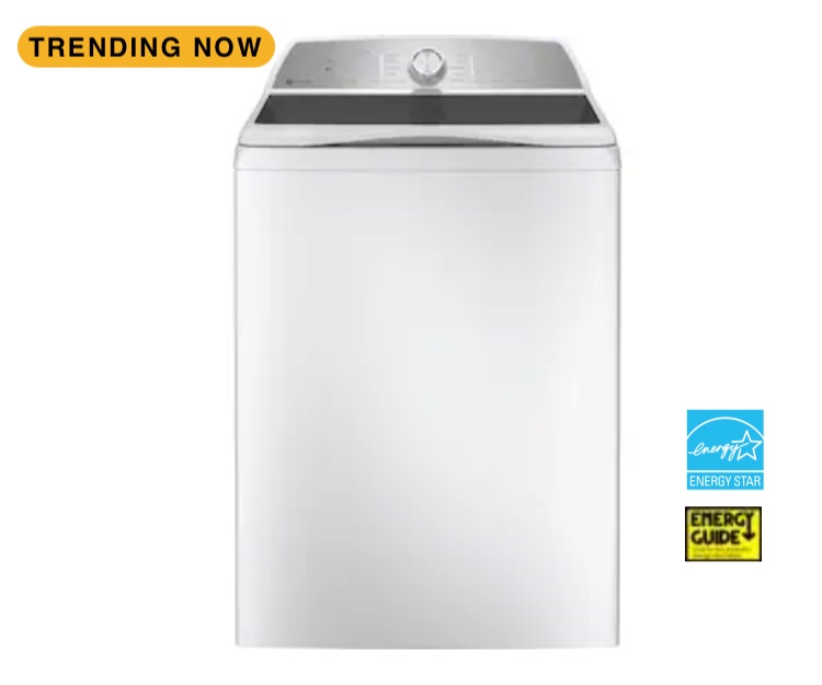 Photo 1 of GE Profile 5-cu ft High Efficiency Impeller Smart Top-Load Washer (White) ENERGY STAR