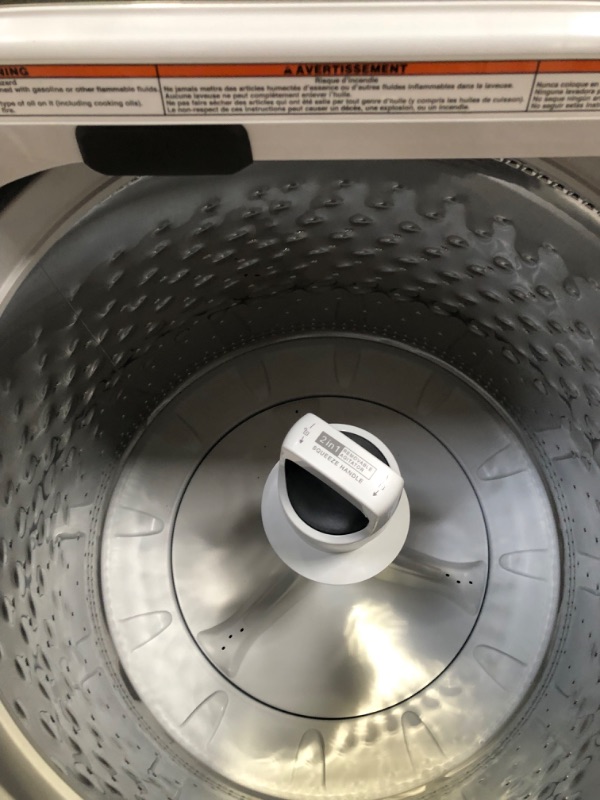 Photo 8 of * important * see clerk notes *
Whirlpool 2 in 1 Removable Agitator 4.7-cu ft High Efficiency Impeller and Agitator Top-Load Washer (White)