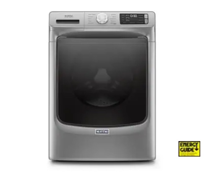 Photo 1 of Maytag 4.5-cu ft High Efficiency Stackable Steam Cycle Front-Load Washer (Metallic Slate) ENERGY STAR