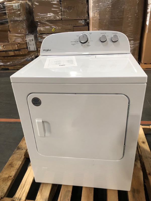 Photo 3 of Whirlpool 7-cu ft Reversible Side Swing Door Gas Dryer (White)