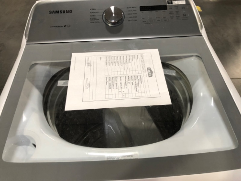 Photo 2 of Samsung 5-cu ft High Efficiency Impeller Top-Load Washer (White) ENERGY STAR