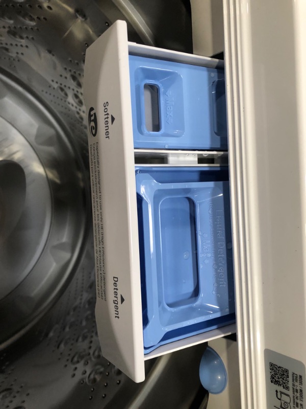 Photo 7 of LG 4.8-cu ft High Efficiency Agitator Top-Load Washer (White) ENERGY STAR