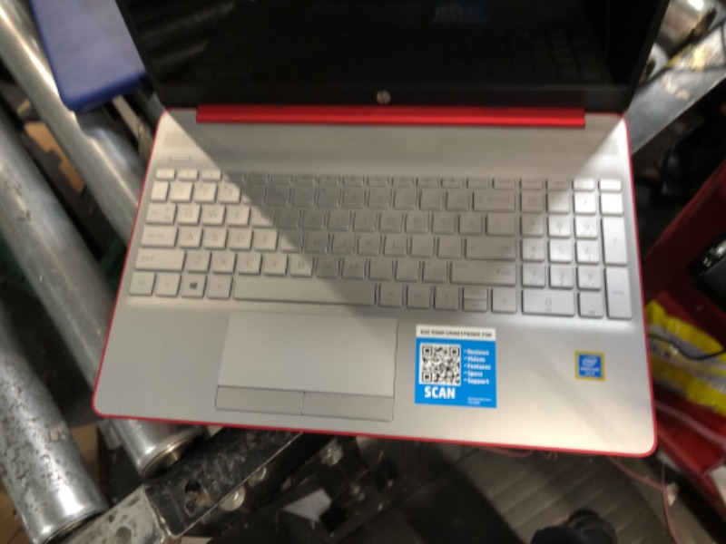 Photo 3 of HP 15.6 Inch Laptop for College Students, School, Intel Core Pentium Processor, 8GB RAM, 128GB SSD, Windows 11 Home, 1-Year Microsoft 365, HDMI, WiFi, Scarlet Red, PCM 8GB RAM | 128GB UFS