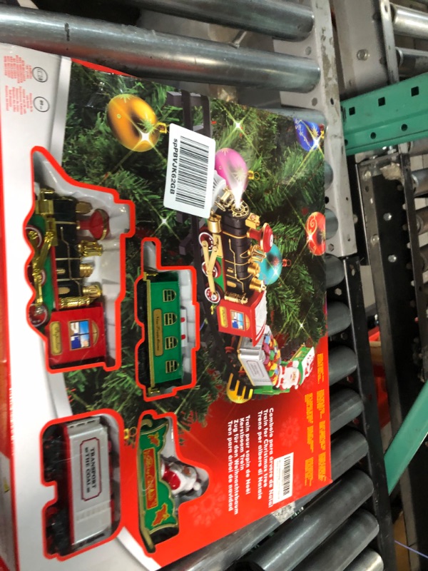 Photo 2 of BELLOCHIDDO Toy Train steam Engine Electric Train Sets for Kids Toys Birthday for 3 4 5 6 Year Old Boys Girls Yellow