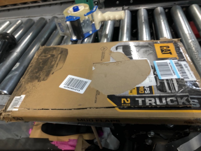 Photo 1 of Caterpillar Ultra Tough Mud Flaps for Cars and Trucks - Heavy Duty Splash Guard Fenders with Night Reflectors (2 pcs for Front/Rear Tires) (CAGD-080)