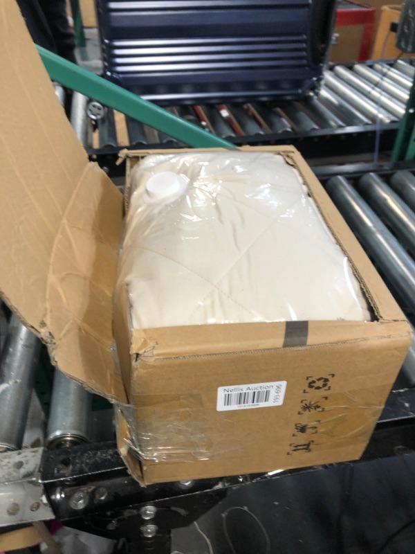 Photo 1 of Lady Ann Wheat Ruffle Skirt Bedspread Queen Size 3-Piece Set, Ultra Soft 30" Long Drop Corner Split Farmhouse Quilted Bed Spread Wheat Queen