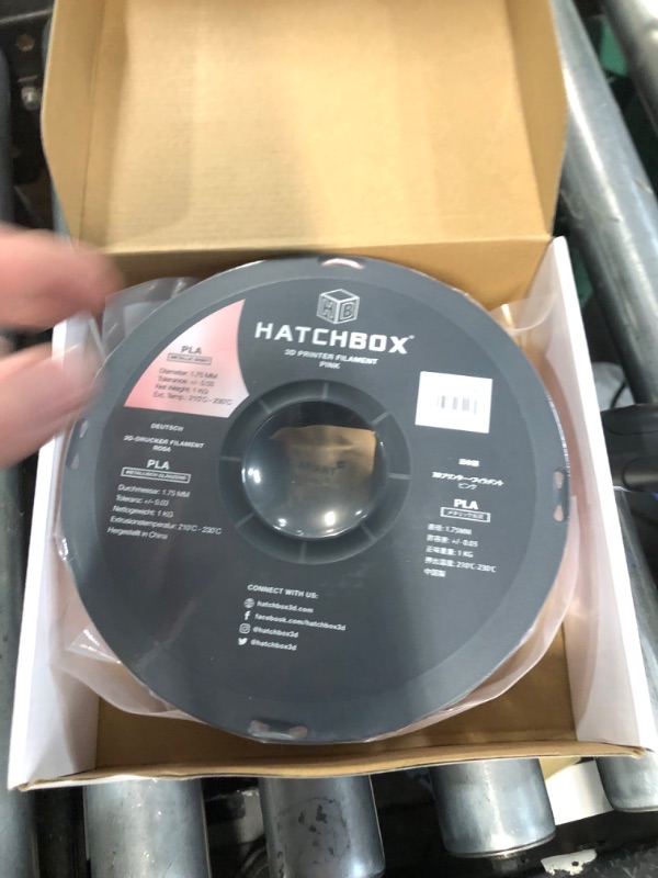 Photo 1 of HATCHBOX 1.75mm Natural PETG 3D Printer Filament, 1 KG Spool, Dimensional Accuracy +/- 0.03 mm, 3D Printing Filament