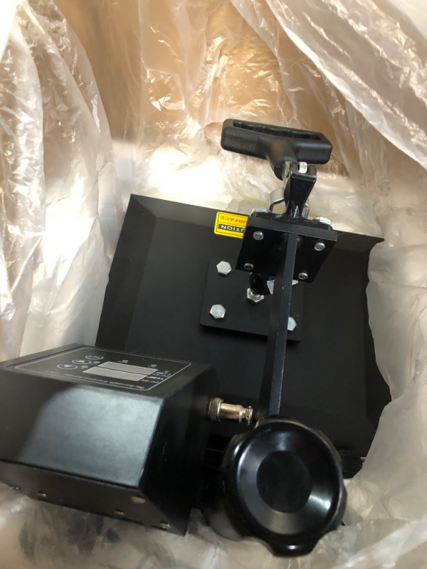 Photo 1 of VEVOR Heat Press, 12x10in Heat Press Machine, Clamshell Sublimation Transfer Printer Fast Heat-up, Digital Precise Temperature Control, Vinyl 
