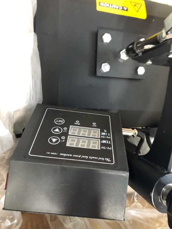 Photo 3 of VEVOR Heat Press, 12x10in Heat Press Machine, Clamshell Sublimation Transfer Printer Fast Heat-up, Digital Precise Temperature Control, Vinyl 