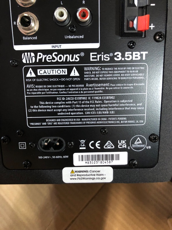 Photo 2 of PreSonus Eris 3.5BT Gen 2 — 3.5-inch Powered Desktop Speakers 