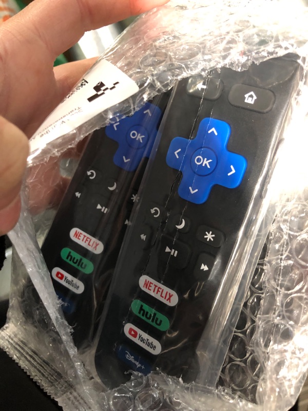 Photo 2 of (Pack of 2) Replaced Remote Control Only for Roku TV, Compatible for TCL Roku/Hisense Roku/Onn Roku/Sharp Roku/Element Roku/Westinghouse Roku/Philips Roku Series Smart TVs (Not for Roku Stick and Box)