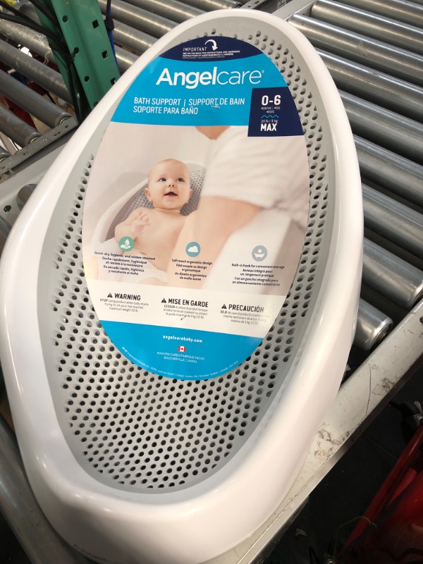 Photo 3 of Angelcare Baby Bath Support (Grey) | Ideal for Babies Less than 6 Months Old Grey 1 Count (Pack of 1)