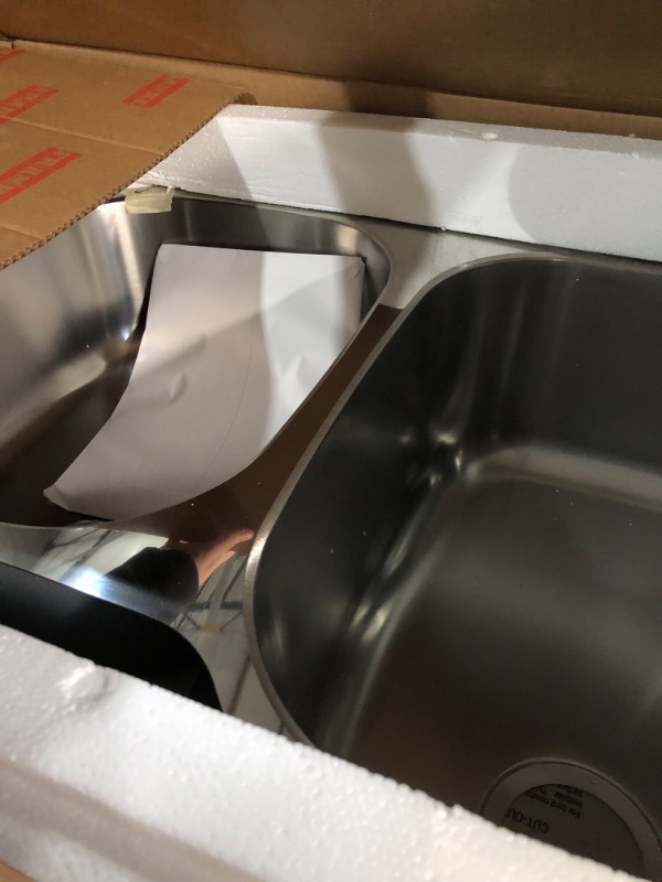 Photo 4 of (READ FULL POST) FRANKE STAINLESS STEEL 122.0019.987 Undertone Large/Medium Undercounter Kitchen Sink, Stainless Steel
